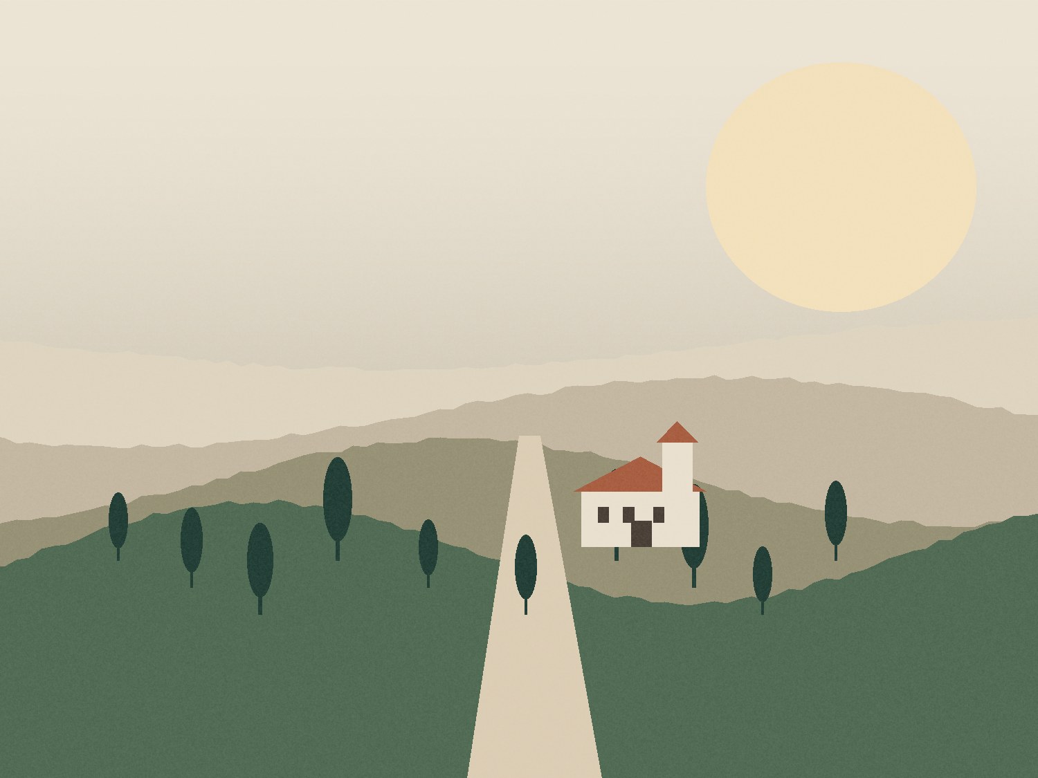Villa on the Hillside exterior atmosphere